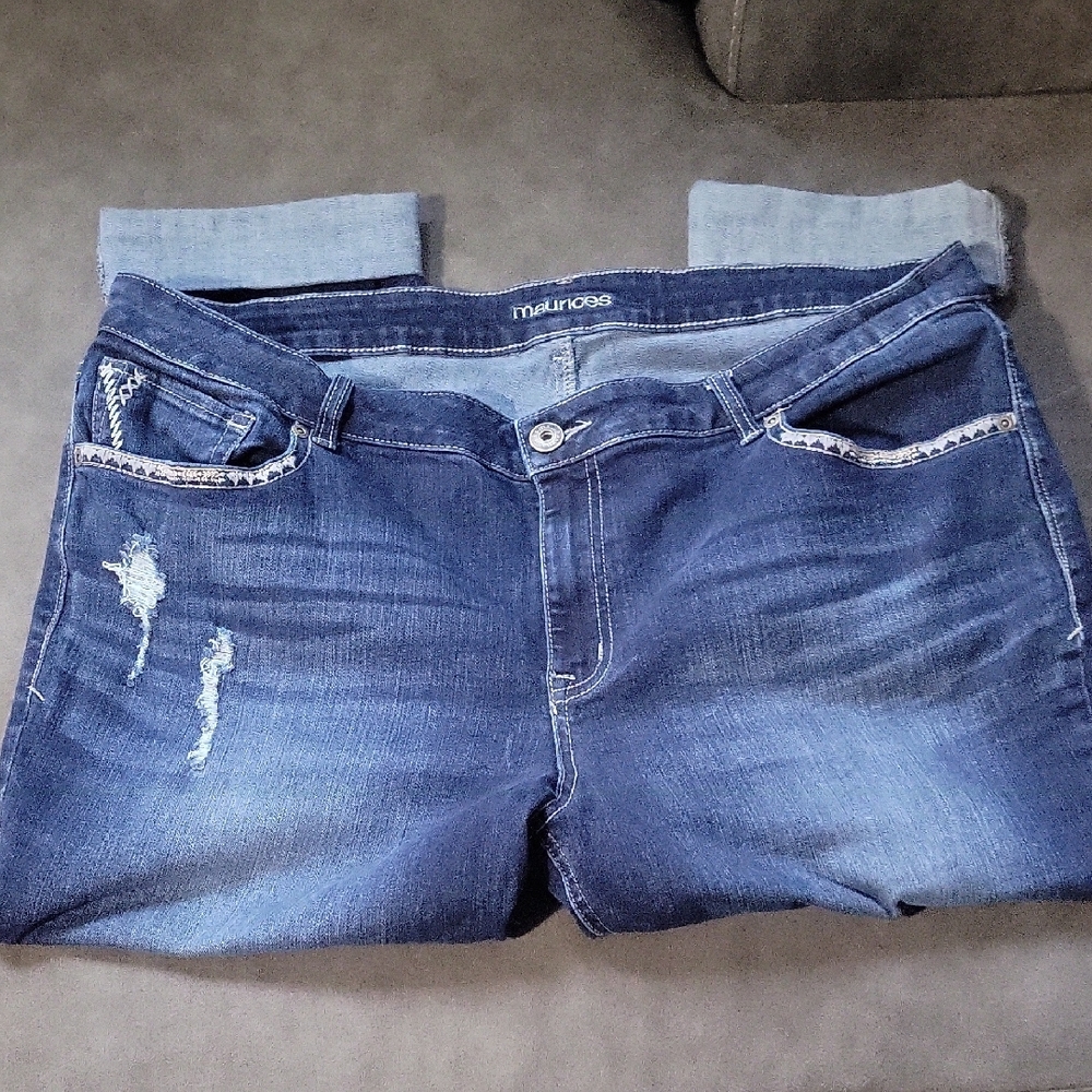 Maurices Blue Women's Capris